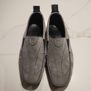 Men's Gray Suede Loafers
